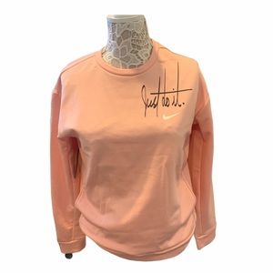 New Nike therma pink sweater sz xS